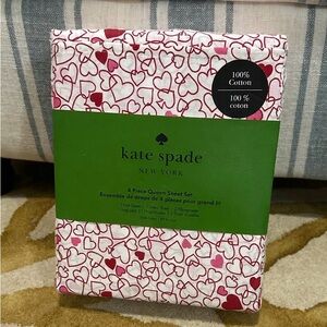 Kate Spade Pink Multi Heart Queen Set